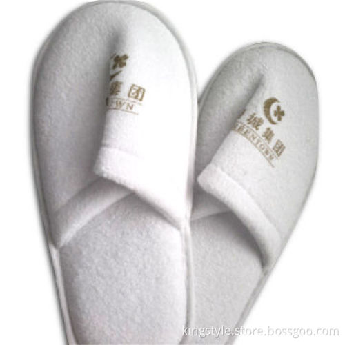Cotton Towel Fabric Slippers, Customized Colors and Logos are Accepted, Environment-friendly